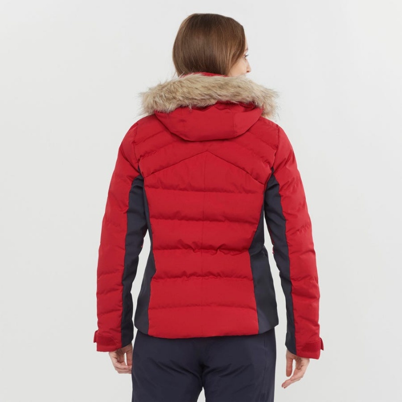 Ski Jackets Salomon STORMCOZY Mujer Rojas | UY 2411JPQ