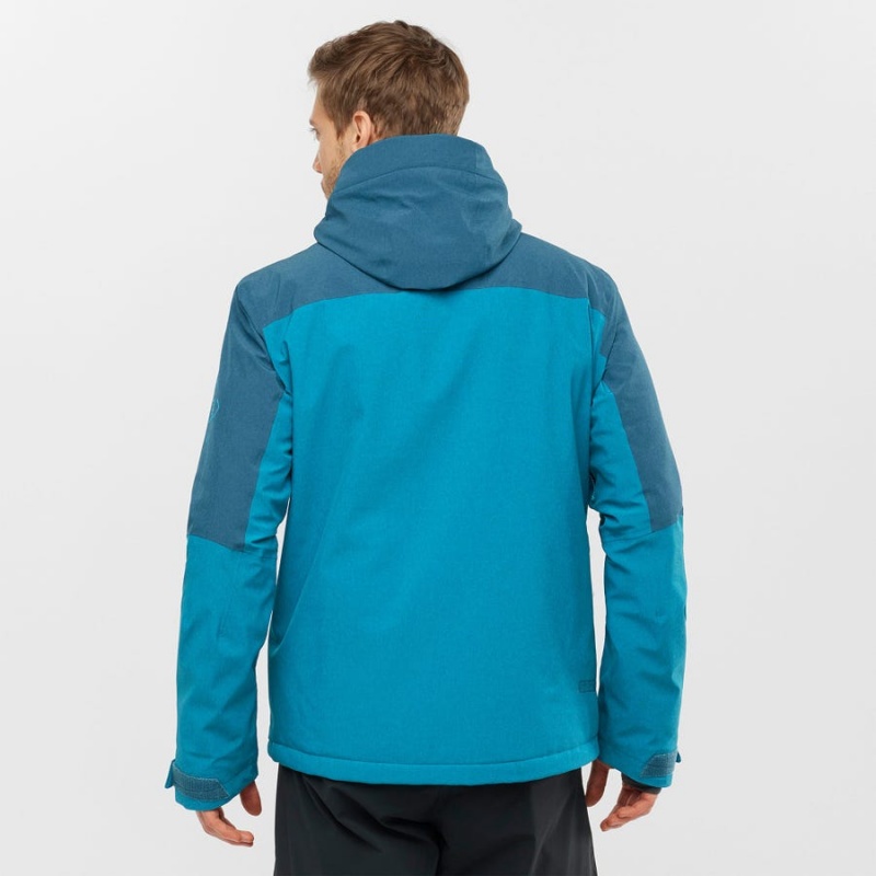 Ski Jackets Salomon UNTRACKED Hombre Azules | UY 3336UZG