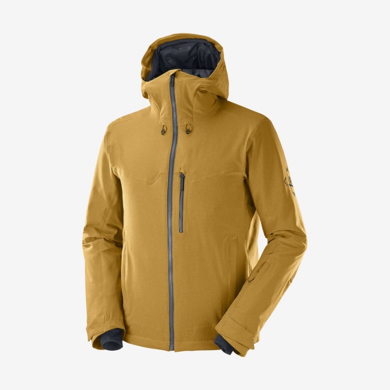 Ski Jackets Salomon UNTRACKED Hombre Marrones | UY 3335YXF