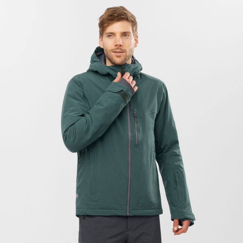 Ski Jackets Salomon UNTRACKED Hombre Verde | UY 3334TCE