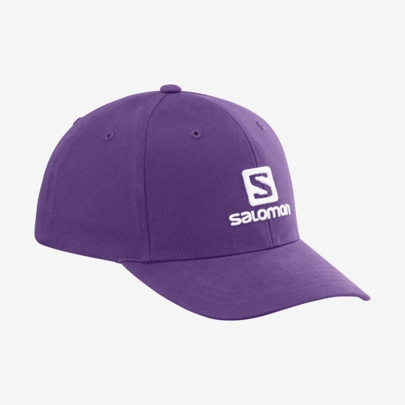 Sombreros Salomon SALOMON LOGO Hombre Moradas | UY 2985LIS