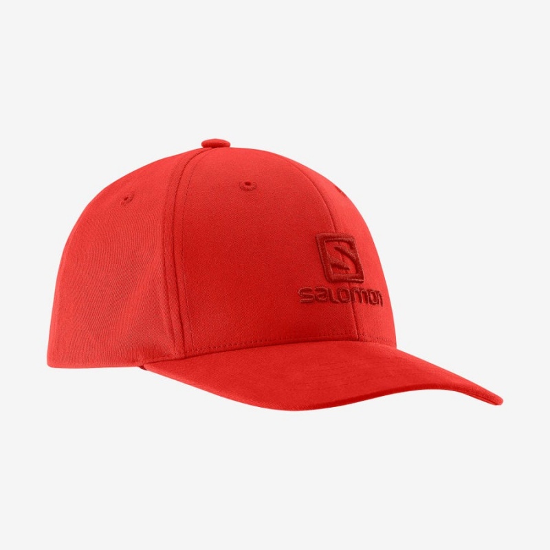 Sombreros Salomon SALOMON LOGO Hombre Rojas | UY 2987XYU