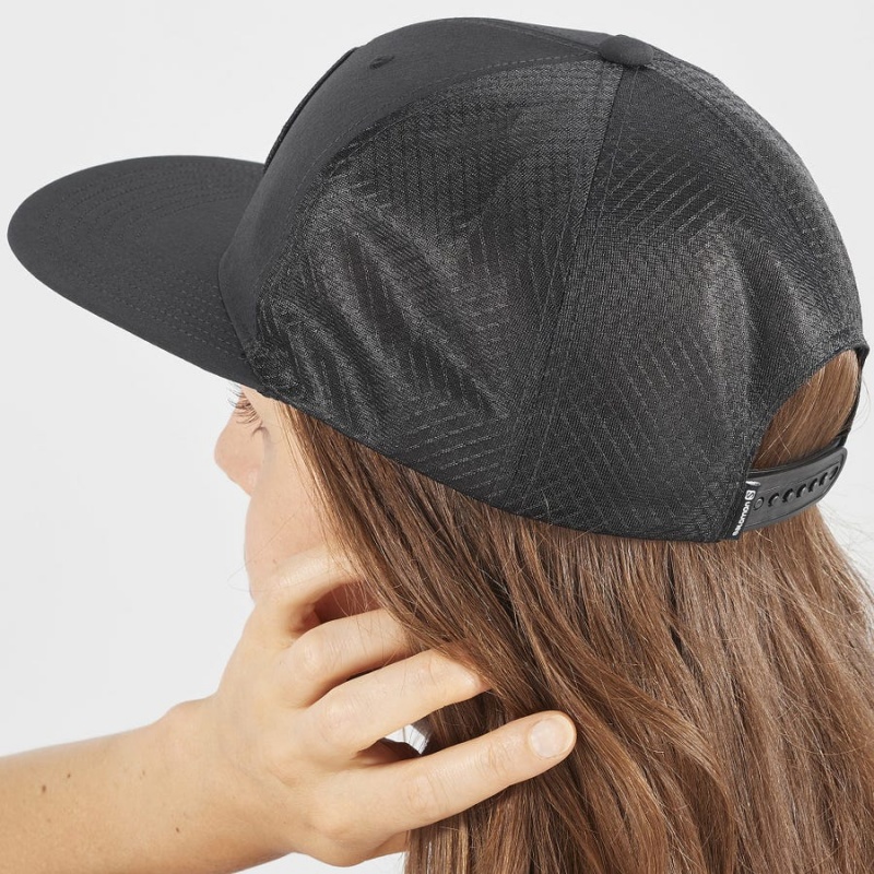 Sombreros Salomon TRUCKER Mujer Negras | UY 2147LIS