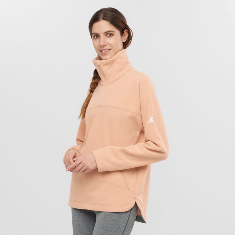 Sudadera con Capucha Salomon ESSENTIAL COSY FLEECE Mujer Rosas | UY 2520CTV