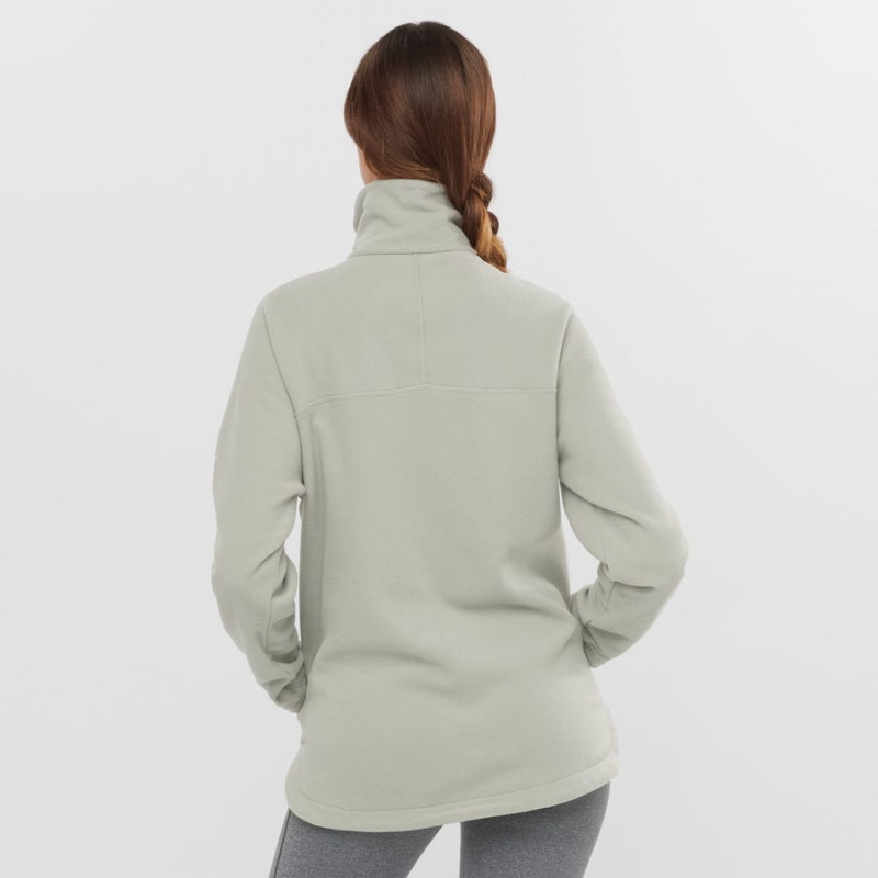 Sudadera con Capucha Salomon ESSENTIAL COSY FLEECE Mujer Blancas | UY 2517LIS