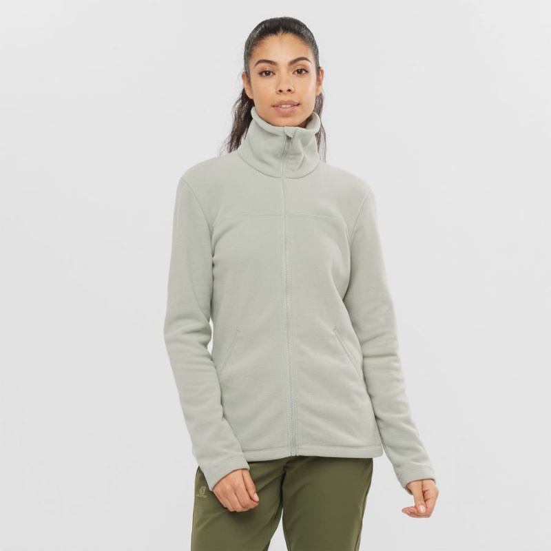 Sudadera con Capucha Salomon ESSENTIAL COSY FLEECE Mujer Beige | UY 2513GSO