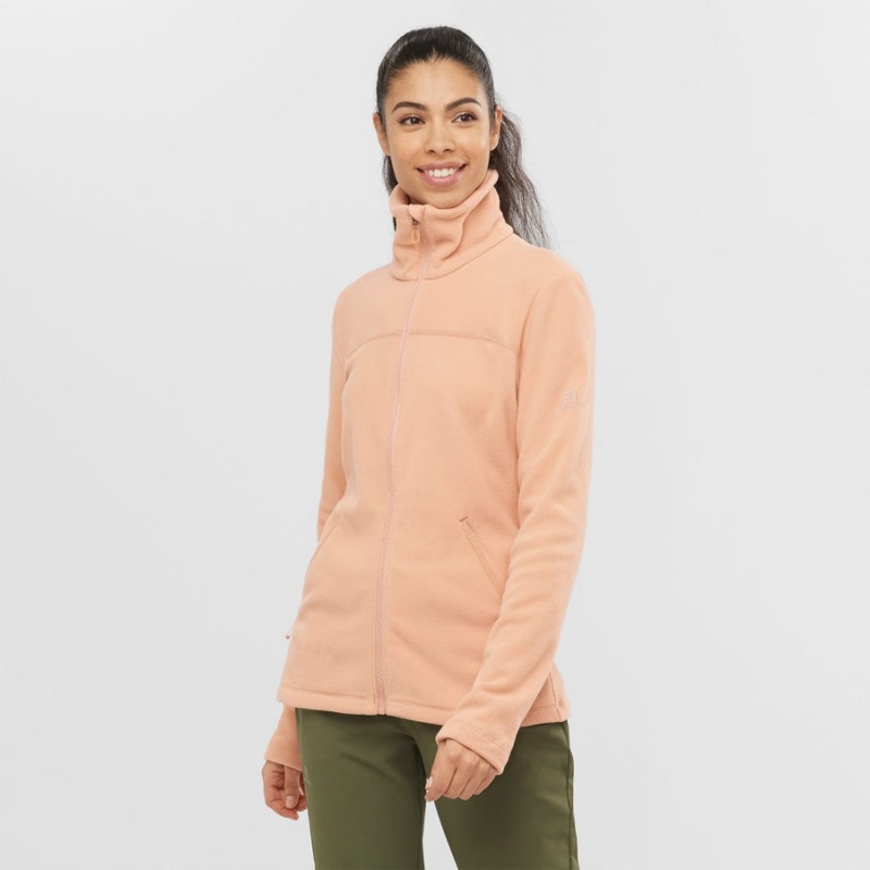 Sudadera con Capucha Salomon ESSENTIAL COSY FLEECE Mujer Rosas | UY 2511DFM