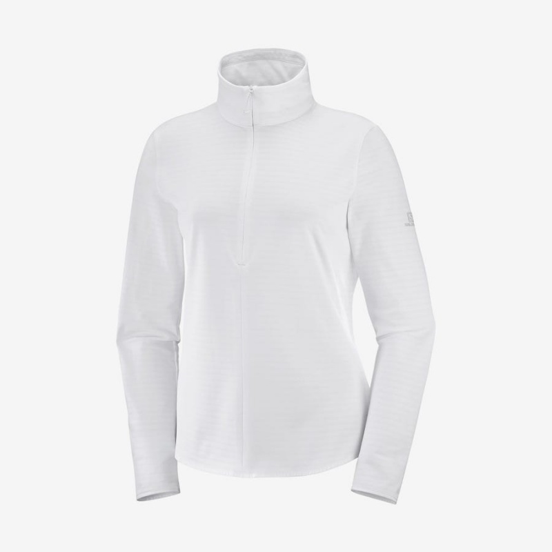 Sudadera con Capucha Salomon ESSENTIAL LIGHTWARM Mujer Blancas | UY 2528SGL