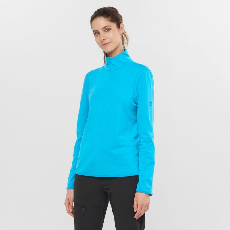 Sudadera con Capucha Salomon ESSENTIAL LIGHTWARM Mujer Azules | UY 2525QMA