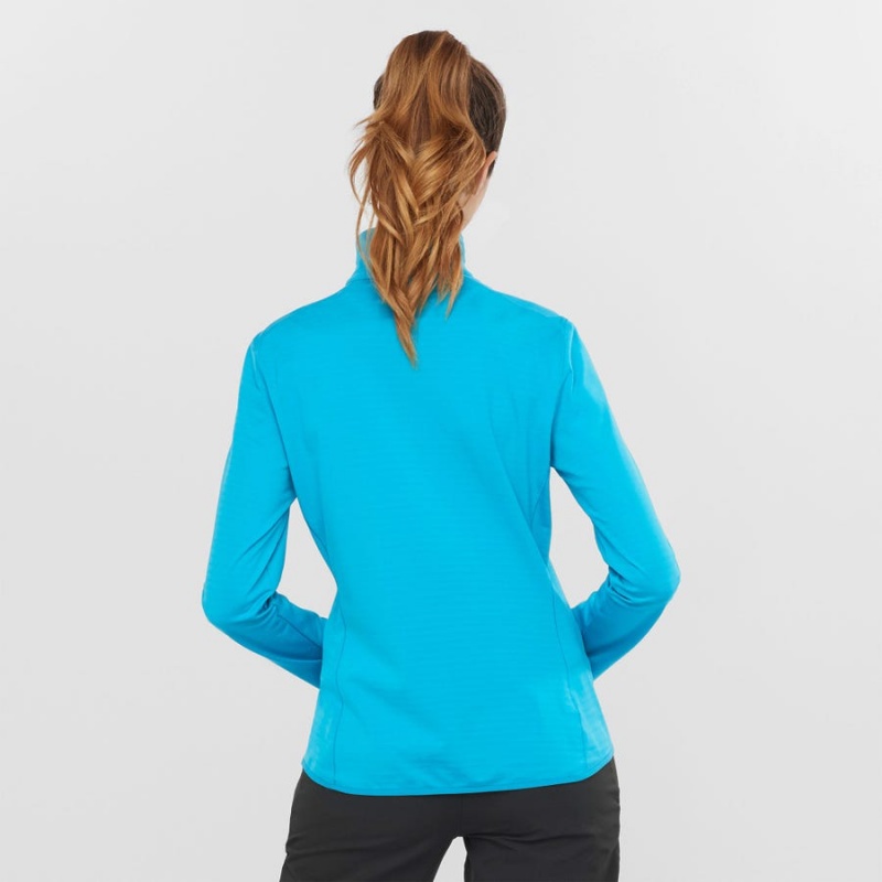 Sudadera con Capucha Salomon ESSENTIAL LIGHTWARM Mujer Azules | UY 2525QMA