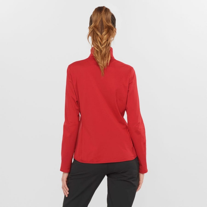 Sudadera con Capucha Salomon ESSENTIAL LIGHTWARM Mujer Rojas | UY 2523NWY