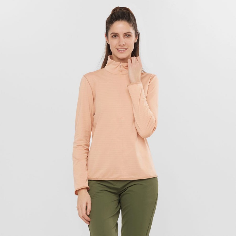 Sudadera con Capucha Salomon ESSENTIAL LIGHTWARM Mujer Rosas | UY 2522BEX