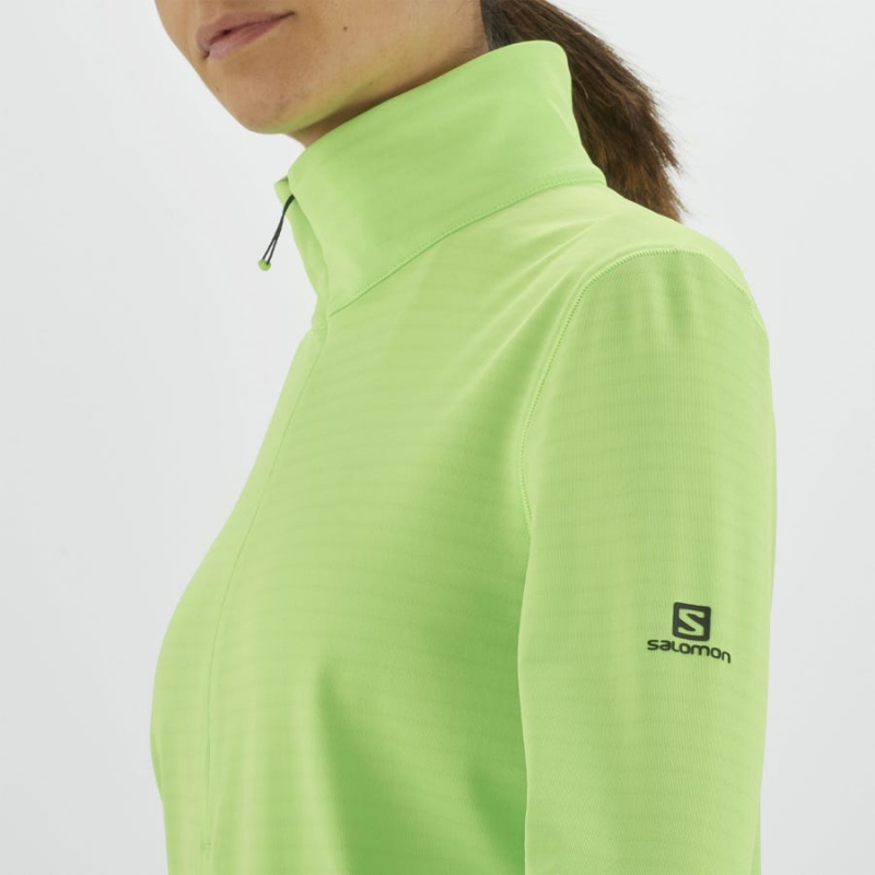 Sudadera con Capucha Salomon ESSENTIAL LIGHTWARM Mujer Verde Menta | UY 2521VRW