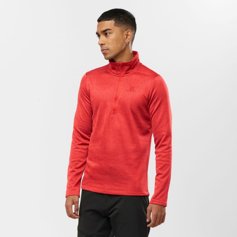 Sudadera con Capucha Salomon ESSENTIAL LIGHTWARM SEAMLESS Hombre Naranjas | UY 3209JPQ