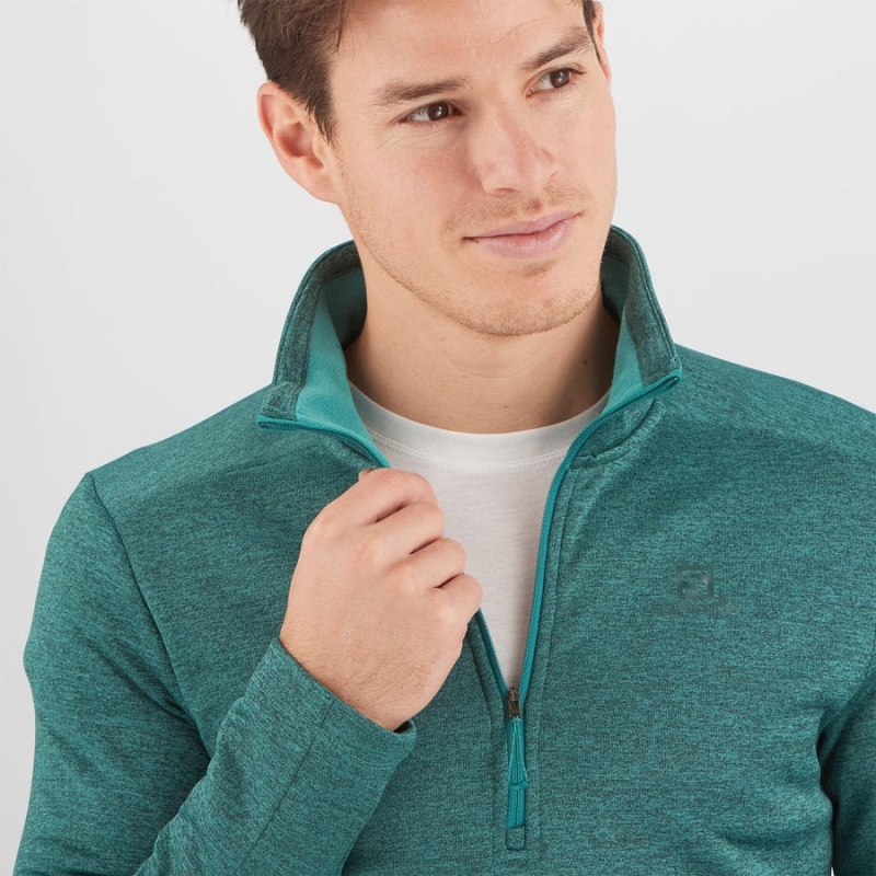 Sudadera con Capucha Salomon ESSENTIAL LIGHTWARM SEAMLESS Hombre Verde | UY 3208HAP