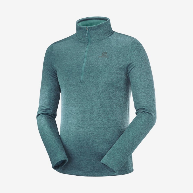 Sudadera con Capucha Salomon ESSENTIAL LIGHTWARM SEAMLESS Hombre Verde | UY 3208HAP