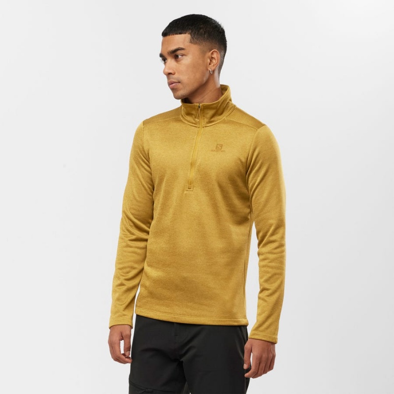 Sudadera con Capucha Salomon ESSENTIAL LIGHTWARM SEAMLESS Hombre Amarillo | UY 3205DFM