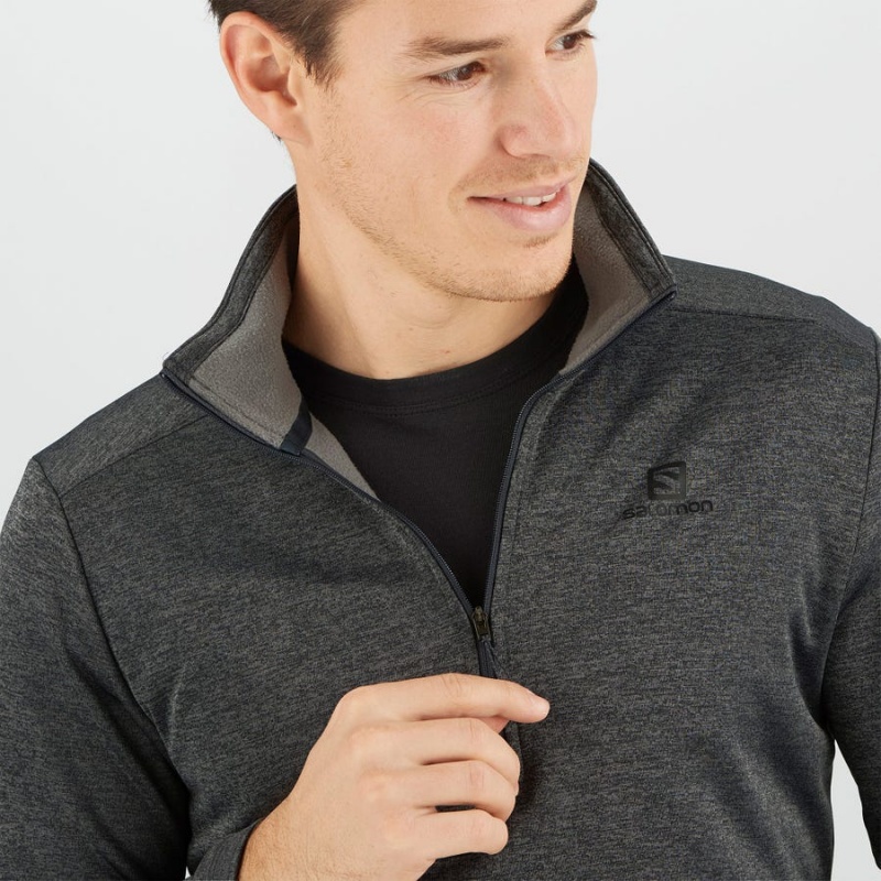 Sudadera con Capucha Salomon ESSENTIAL LIGHTWARM SEAMLESS Hombre Negras | UY 3204SGL