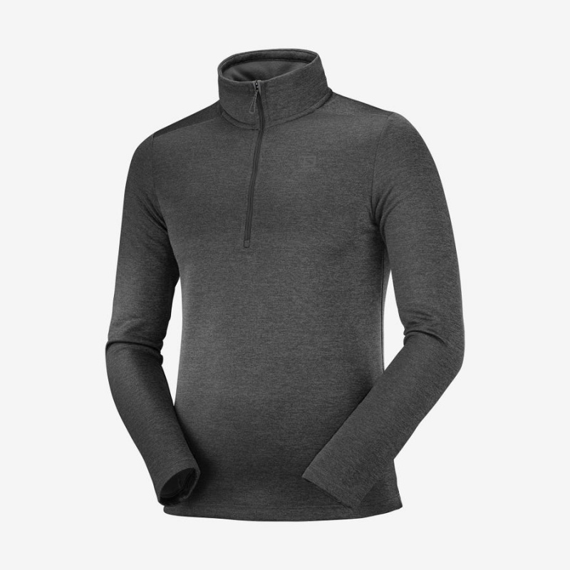 Sudadera con Capucha Salomon ESSENTIAL LIGHTWARM SEAMLESS Hombre Negras | UY 3204SGL