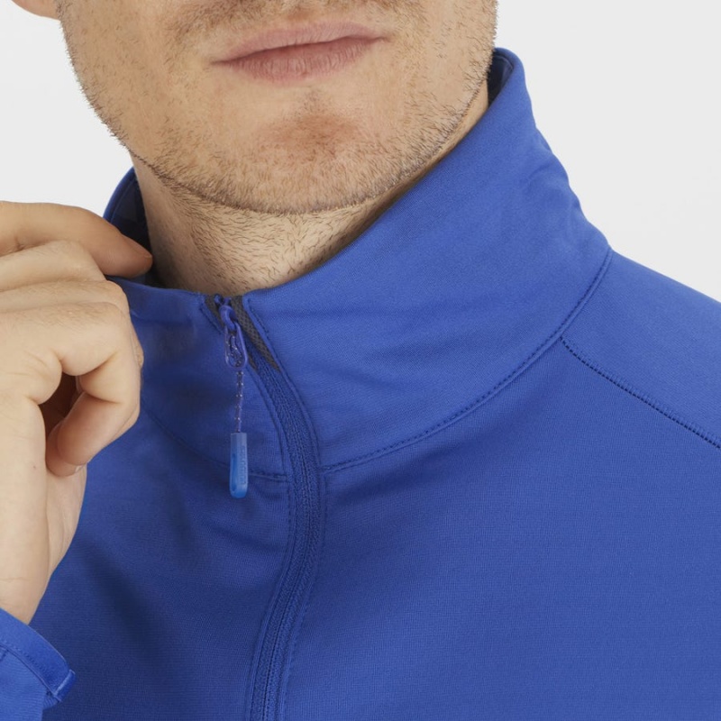 Sudadera con Capucha Salomon ESSENTIAL LIGHTWARM Hombre Azules | UY 3202WNB