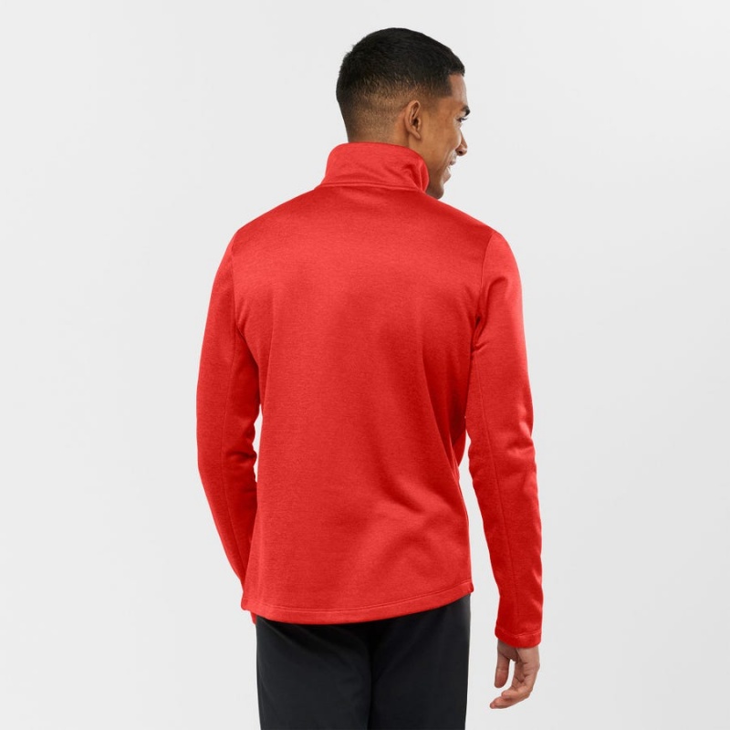 Sudadera con Capucha Salomon ESSENTIAL LIGHTWARM HEATHER Hombre Rojas | UY 3200MQZ