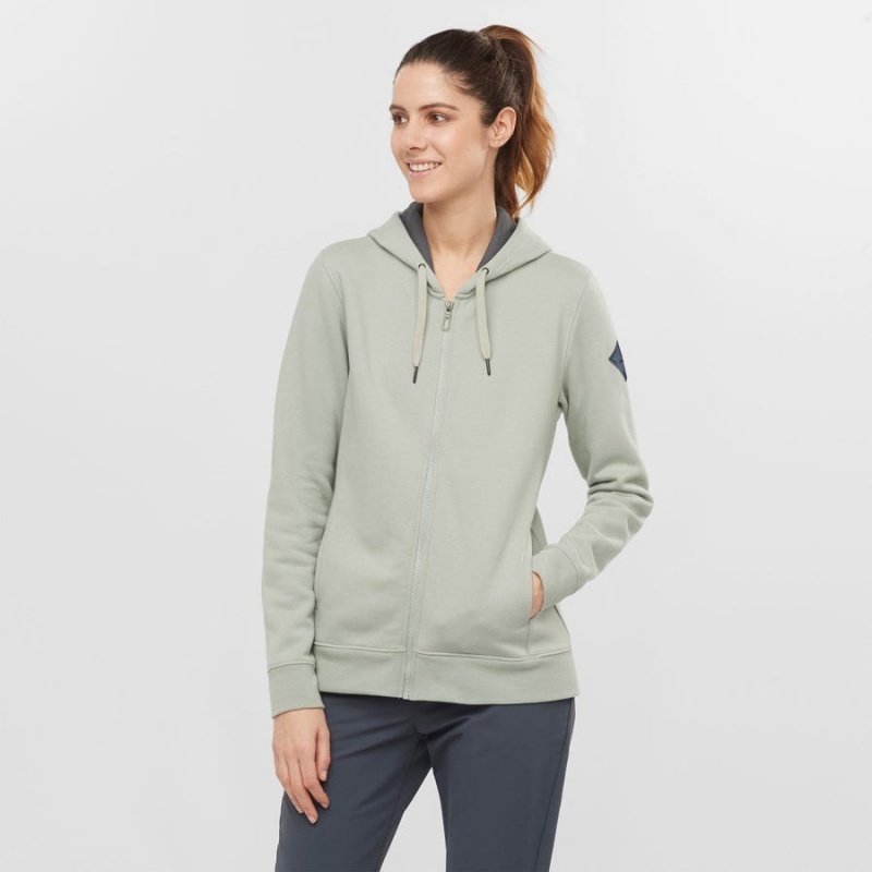 Sudadera con Capucha Salomon ESSENTIAL WARM SALOMON Mujer Beige | UY 2516KOR