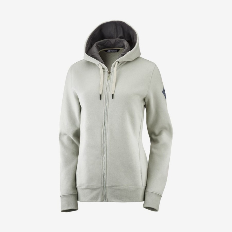 Sudadera con Capucha Salomon ESSENTIAL WARM SALOMON Mujer Beige | UY 2516KOR