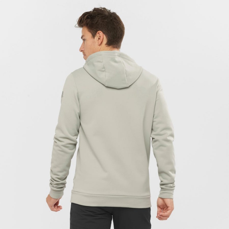 Sudadera con Capucha Salomon ESSENTIAL WARM FLEECE Hombre Beige | UY 3196CTV