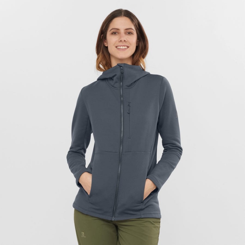 Sudadera con Capucha Salomon ESSENTIAL XWARM Mujer Negras | UY 2504UZG