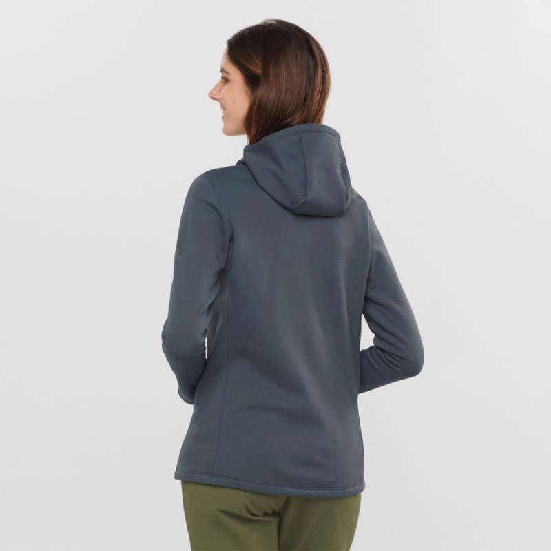 Sudadera con Capucha Salomon ESSENTIAL XWARM Mujer Negras | UY 2504UZG