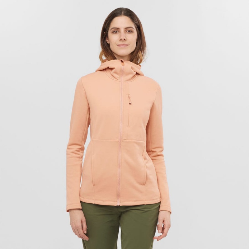 Sudadera con Capucha Salomon ESSENTIAL XWARM Mujer Rosas | UY 2503YXF