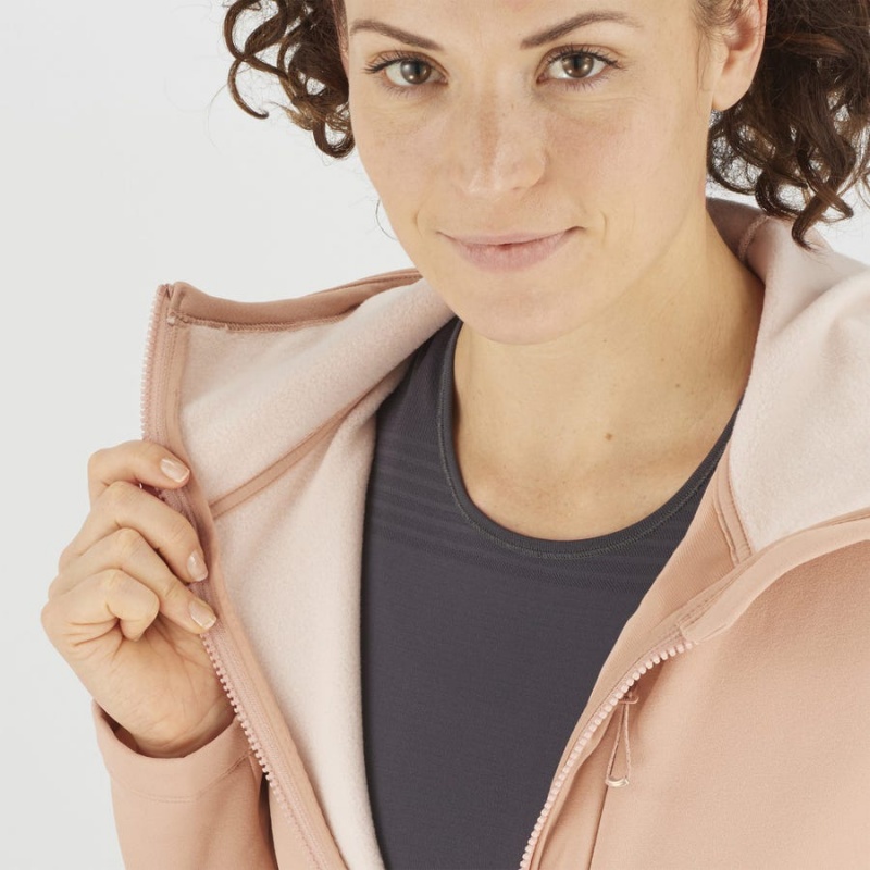 Sudadera con Capucha Salomon ESSENTIAL XWARM Mujer Rosas | UY 2503YXF