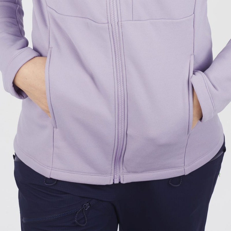 Sudadera con Capucha Salomon ESSENTIAL XWARM Mujer Moradas | UY 2502TCE