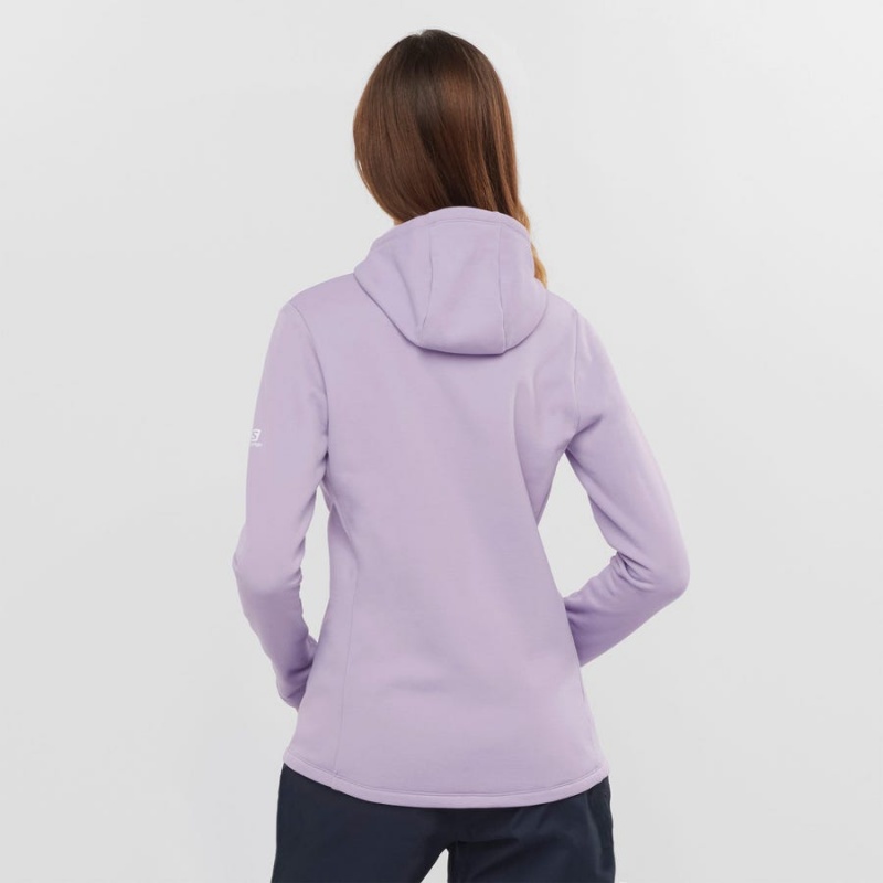 Sudadera con Capucha Salomon ESSENTIAL XWARM Mujer Moradas | UY 2502TCE