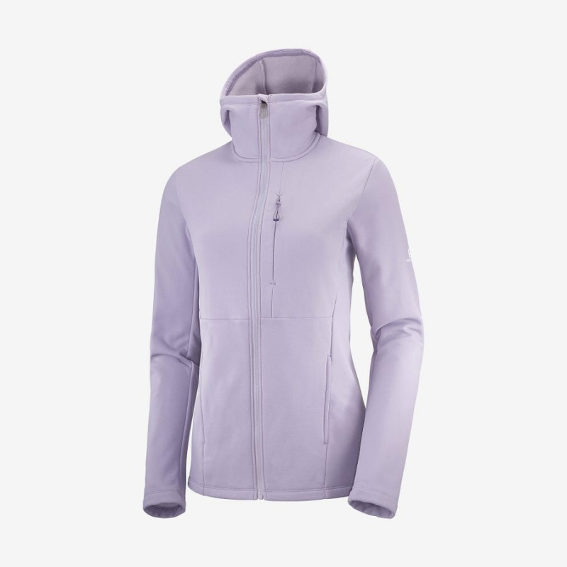 Sudadera con Capucha Salomon ESSENTIAL XWARM Mujer Moradas | UY 2502TCE