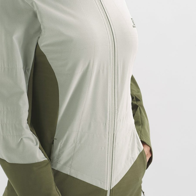 Sudadera con Capucha Salomon OUTLINE ALL SEASON HYBRID Mujer Verde Oliva | UY 2537FDN