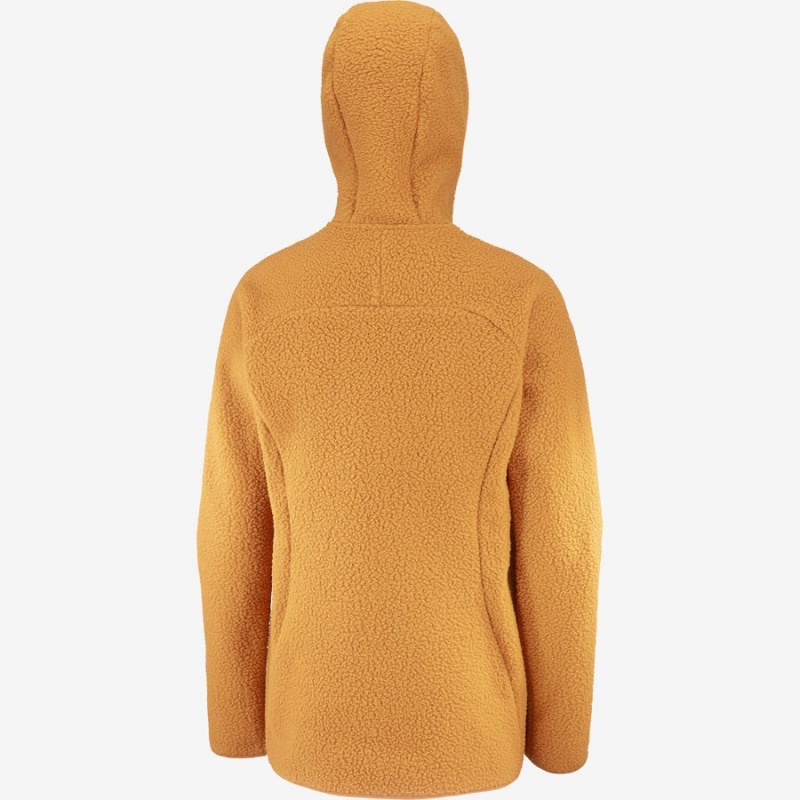 Sudadera con Capucha Salomon OUTLINE WARM TEDDY Mujer Naranjas | UY 2501RVD