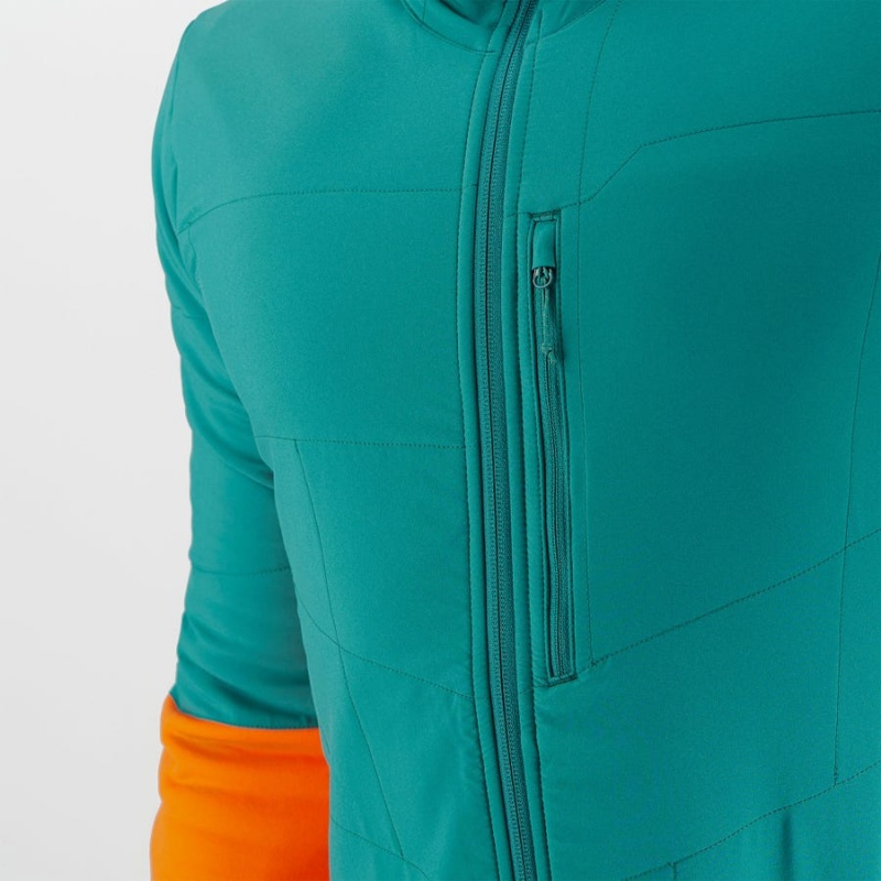 Sudadera con Capucha Salomon OUTLINE WARM HYBRID Hombre Verde | UY 3212DFM