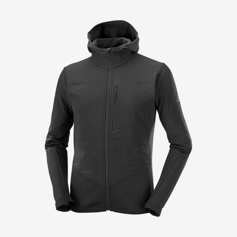 Sudadera con Capucha Salomon OUTLINE WARM HYBRID Hombre Negras | UY 3211SGL