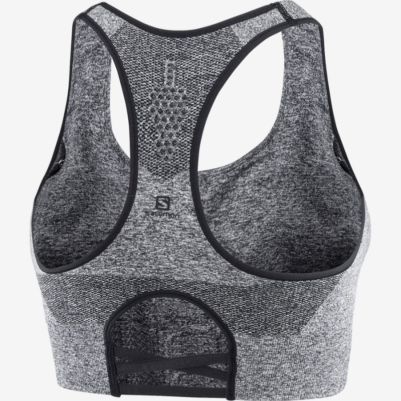 Sujetador Deportivo Salomon ESSENTIAL MOVE ON SEAMLESS Mujer Gris | UY 2401ILH