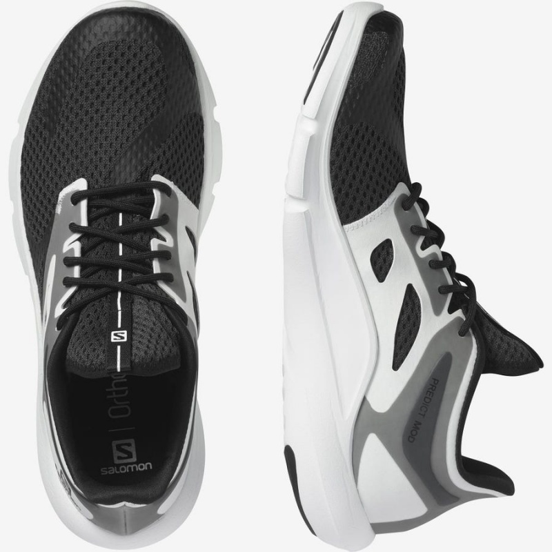 Zapatillas Running Salomon PREDICT MOD Hombre Negras Blancas | UY 3484NWY