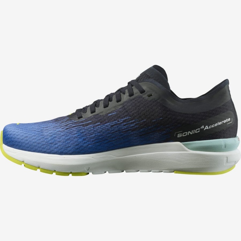 Zapatillas Running Salomon SONIC 4 Accelerate Hombre Azules Blancas | UY 3479ZUT