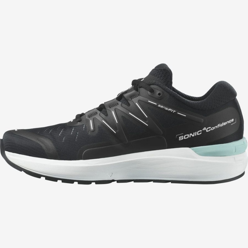 Zapatillas Running Salomon SONIC 4 Confidence Hombre Negras Blancas | UY 3478LIS