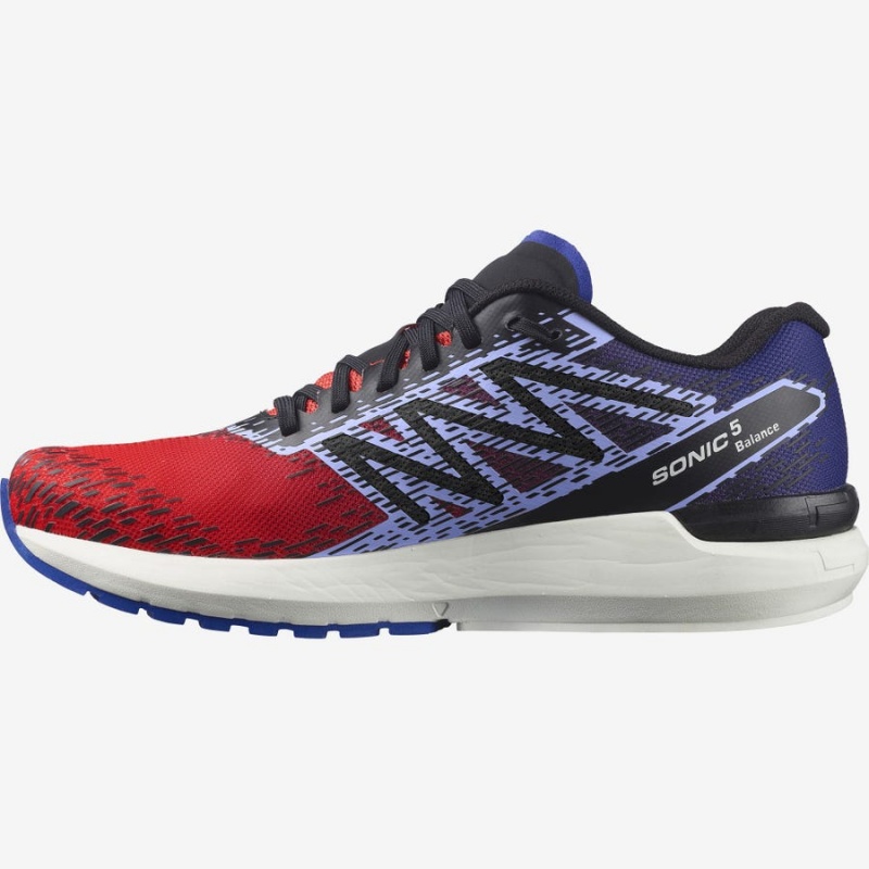 Zapatillas Running Salomon SONIC 5 BALANCE Hombre Rojas Azules | UY 3466FDN