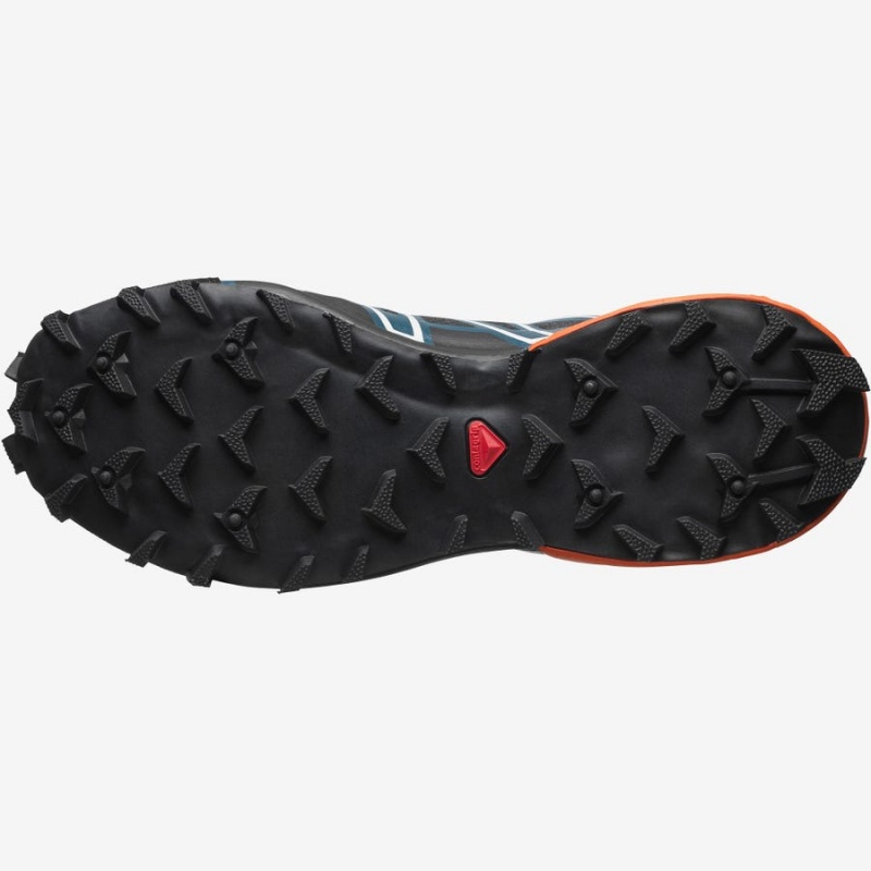 Zapatillas Salomon SNOWCROSS ADVANCED Hombre Negras Azules Naranjas | UY 3443PJJ