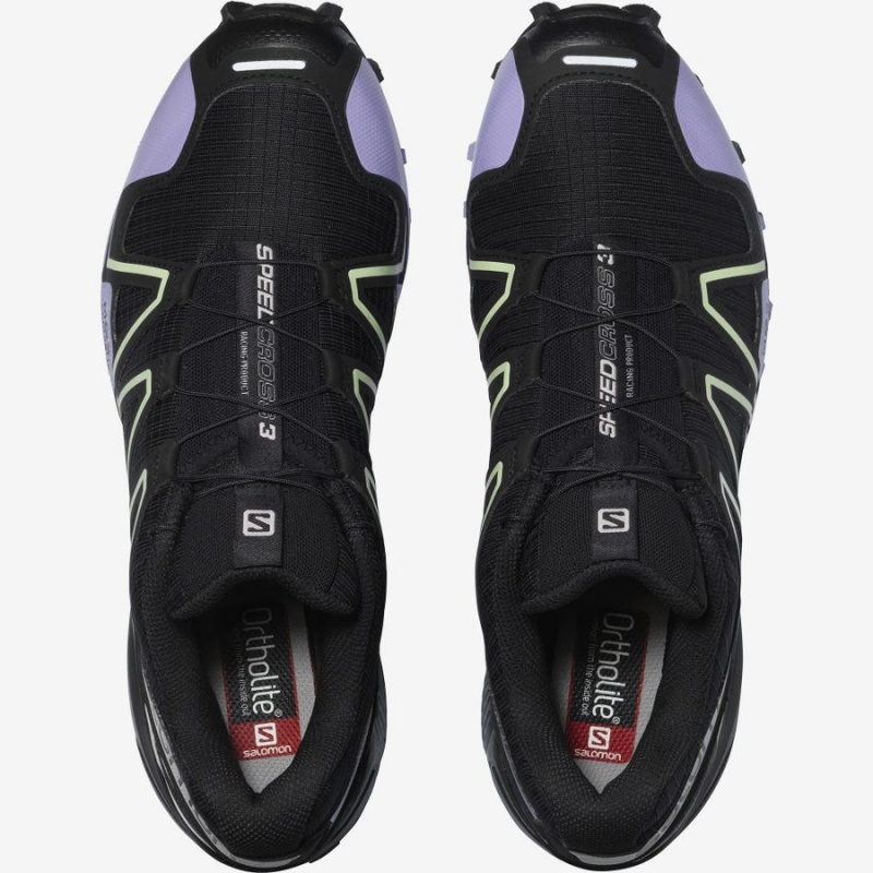 Zapatillas Salomon SPEEDCROSS 3 Mujer Negras Moradas | UY 2657RVD