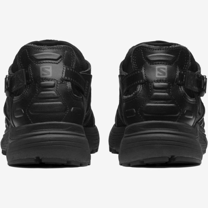 Zapatillas Salomon TECHSONIC LEATHER ADVANCED Mujer Negras | UY 2685DFM