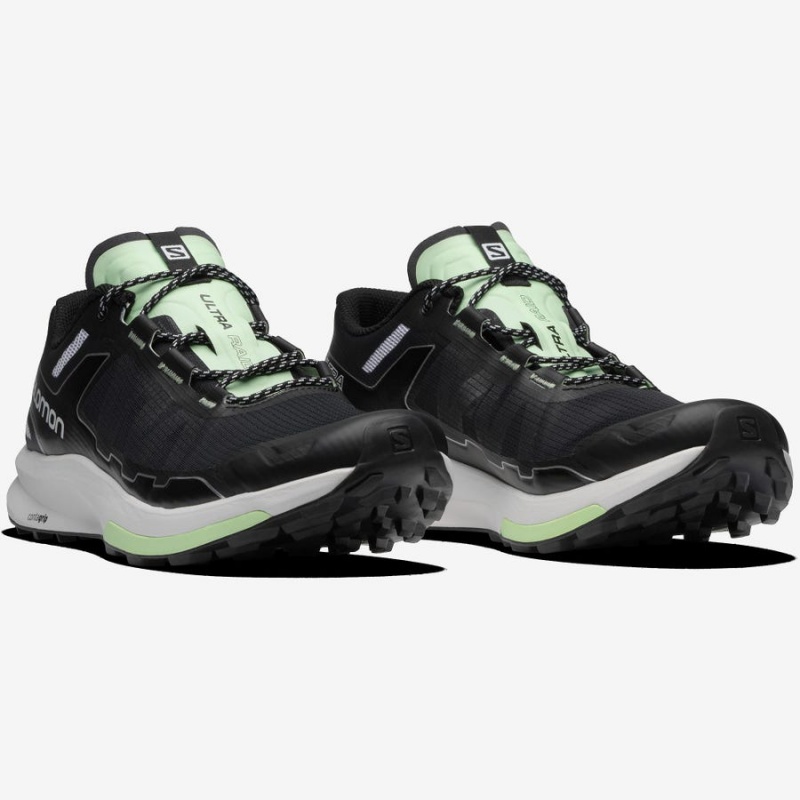 Zapatillas Salomon ULTRA RAID Hombre Negras Verde Menta | UY 3404CTV