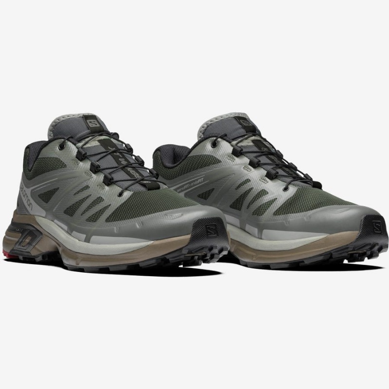 Zapatillas Salomon XT-WINGS 2 ADVANCED Hombre Verde Oliva | UY 3460MQZ