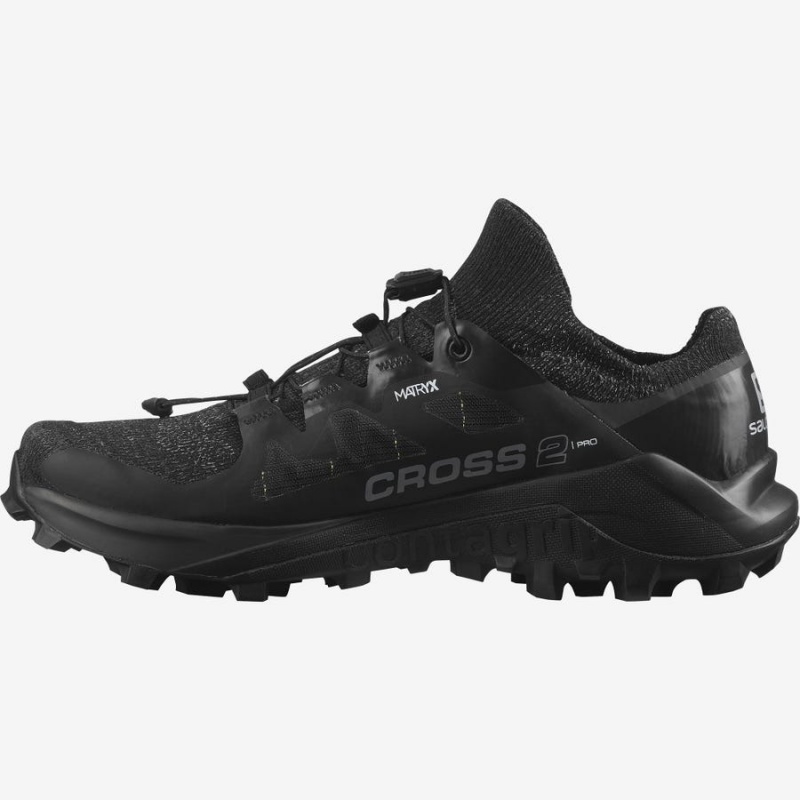 Zapatillas Trail Running Salomon CROSS PRO 2 Mujer Negras | UY 2775JPQ